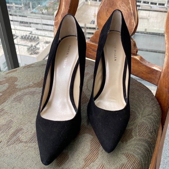 Karen Millen 100% all leather sky high stiletto pump heels - 40 - Picture 8 of 16